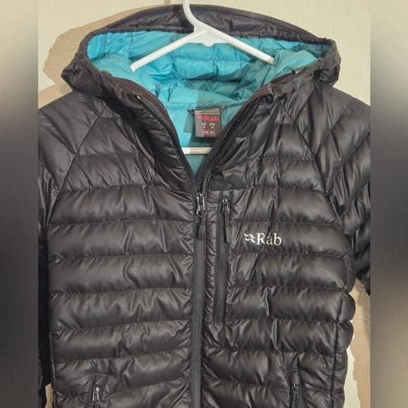 Women's Small Rab Microlight Alpine Down Hooded Jacket - Picture 2 of 13